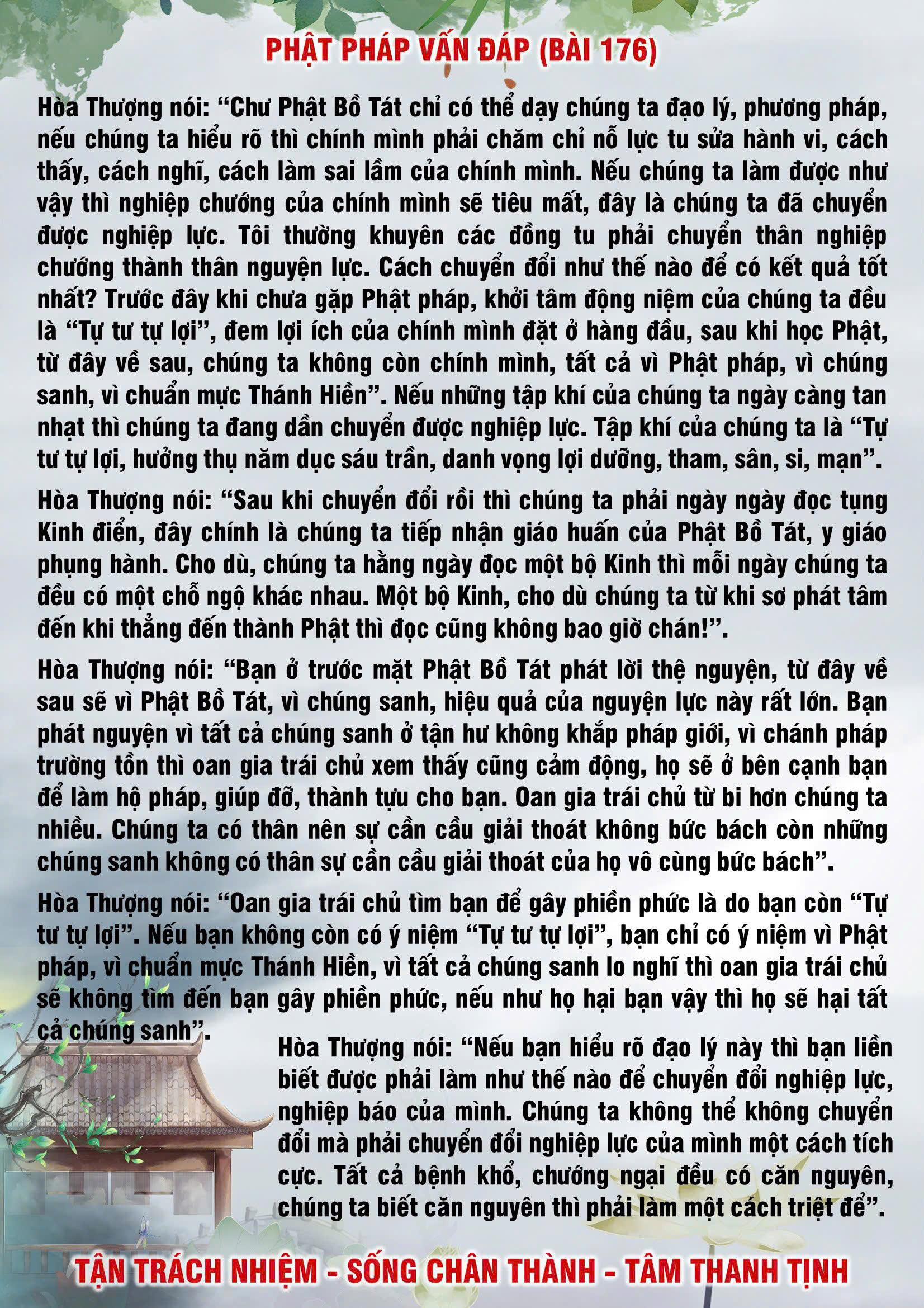 176 · Phật Pháp Vấn Đáp - 176